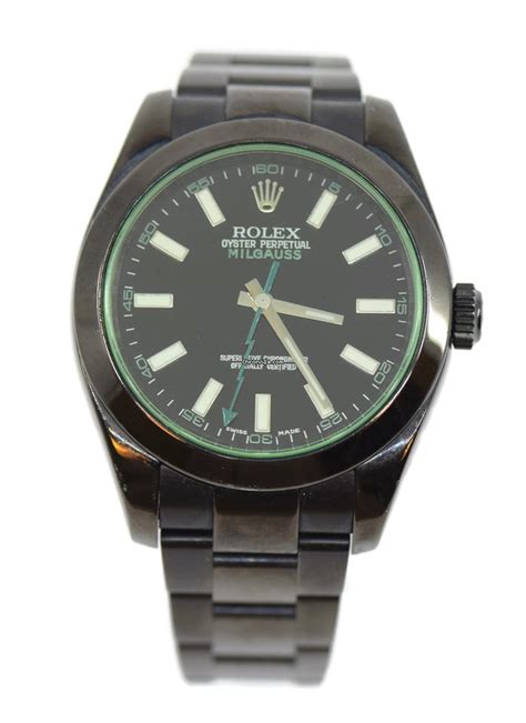 rolex titan black milgauss